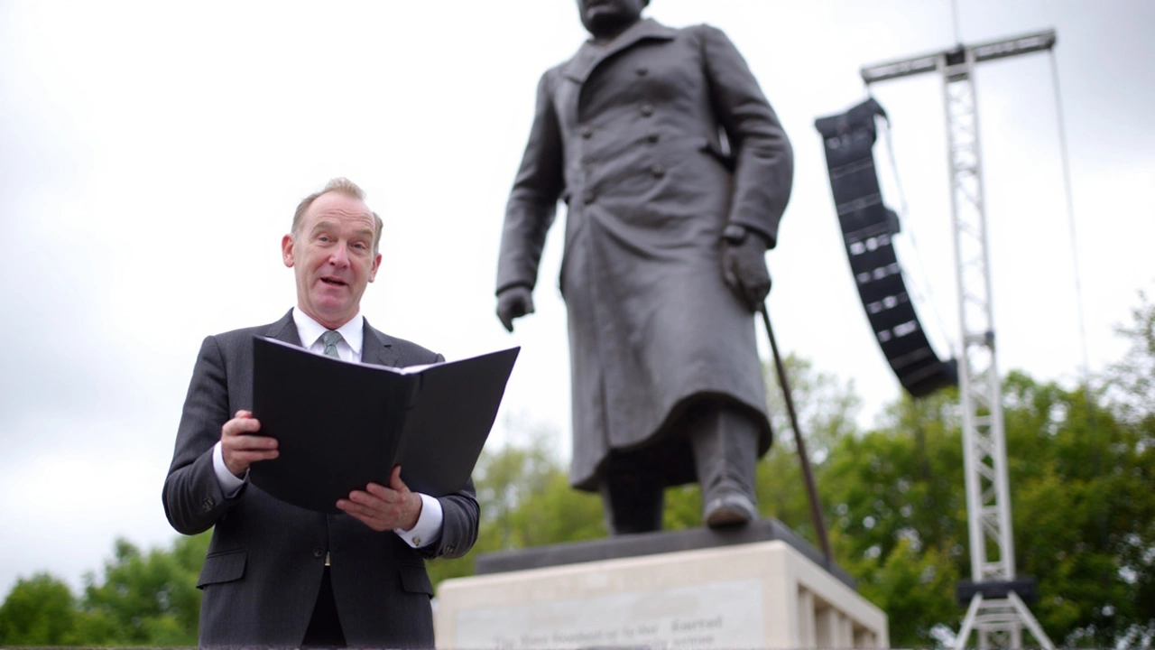 Timothy Spall Kicks Off VE Day 80th Anniversary With Stirring Churchill Speech in London